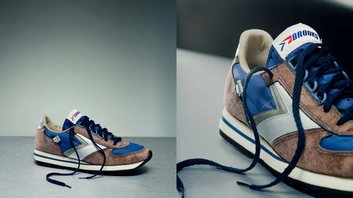 Brooks 制造的首款 GORE-TEX 鞋的远景与特写视图