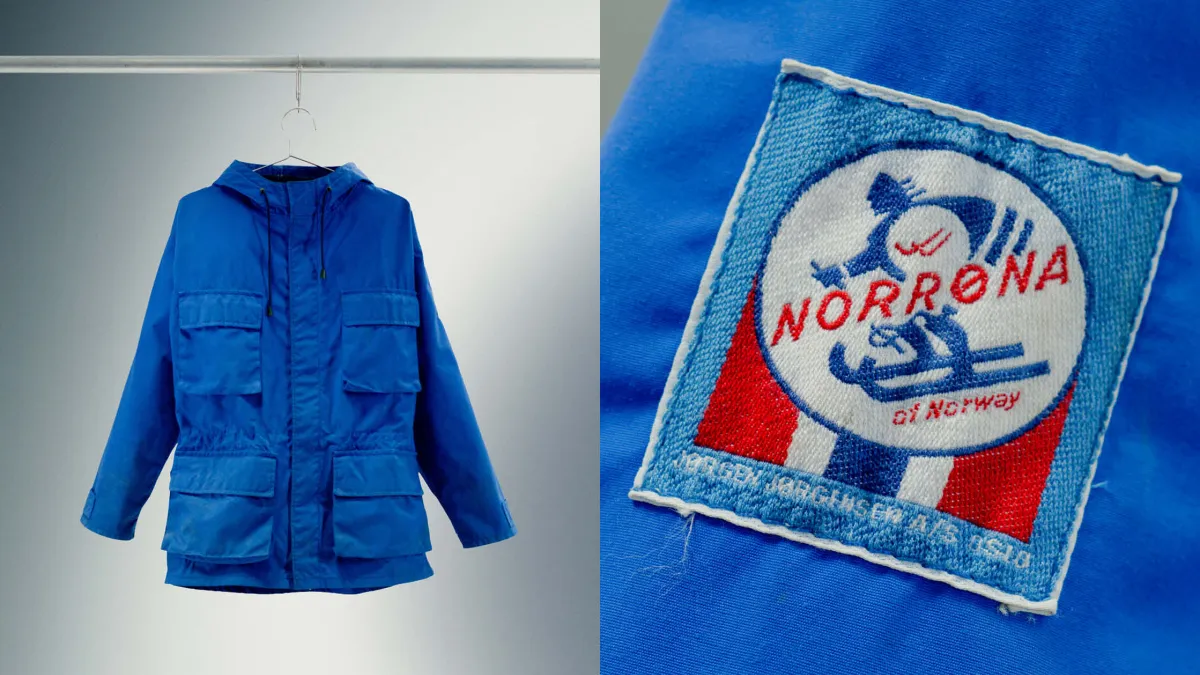 首款 Norrøna GORE-TEX® 夹克（图中为蓝色款）
